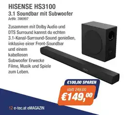 e-tec Hisense hs3100 Angebot