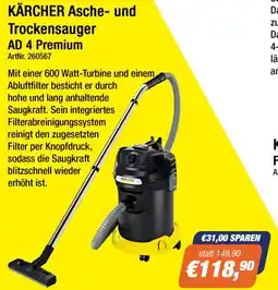 e-tec KÄRCHER Asche- und Trockensauger Angebot