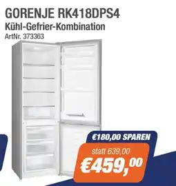 e-tec Gorenje rk418dps4 Angebot
