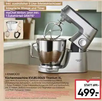 KENWOOD Küchenmaschine KVL85.004SI Titanium XL