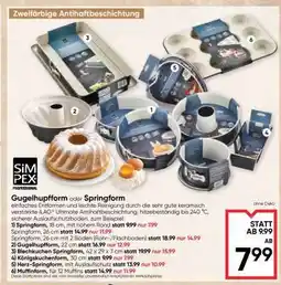 Maximarkt Gugelhupfform oder Springform Angebot