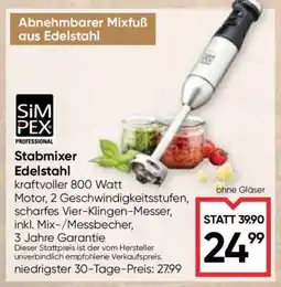 Maximarkt Stabmixer Edelstahl Angebot