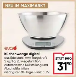Maximarkt Küchenwaage digital Angebot