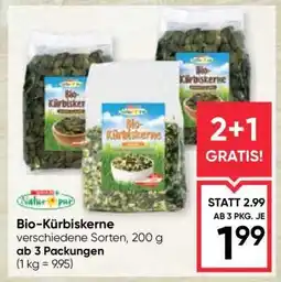 Maximarkt Bio-Kürbiskerne Angebot