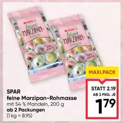 Maximarkt SPAR feine Marzipan-Rohmasse Angebot
