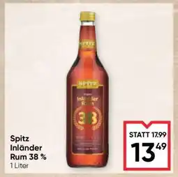 Maximarkt Spitz Inländer Rum 38 % Angebot