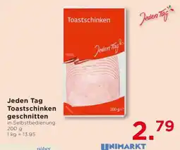 Unimarkt Jeden Tag Toastschinken geschnitten Angebot