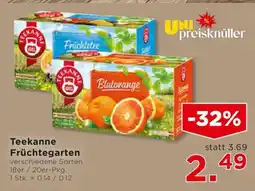 Unimarkt Teekanne Früchtgarten Angebot