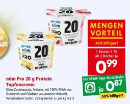 Interspar Nöm PRO 20 g Protein Topfencreme Angebot