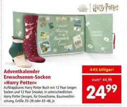 Interspar Adventkalender Erwachsenen-Socken Harry Potter Angebot