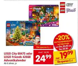 Interspar LEGO City 60475 oder LEGO Friends 42668 Adventkalender Angebot