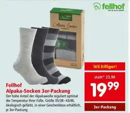 Interspar Fellhof Alpaka-Socken 3er-Packung Angebot