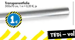 TEDi Transparentfolie Angebot