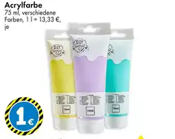 TEDi Acrylfarbe Angebot