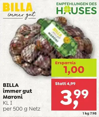 ADEG Billa immer gut maroni Angebot