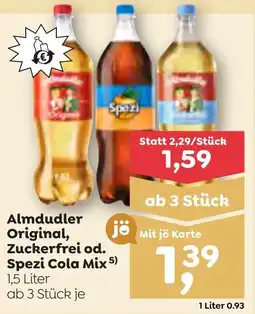 ADEG Almdudler Original, Zuckerfrei od. Spezi Cola Mix Angebot