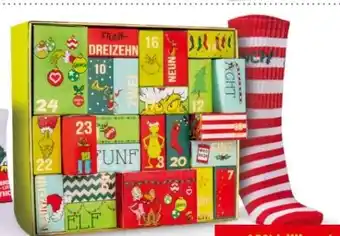 Interspar Adventkalender Damen-Socken Grinch Angebot