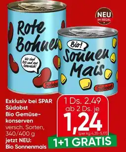 Spar Spar Natur pur Bio-Gemüsekonserven Angebot
