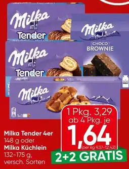 Spar Milka Tender Milch Angebot