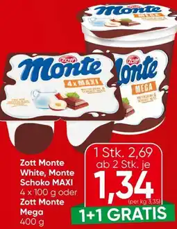 Spar Zott Monte White Angebot
