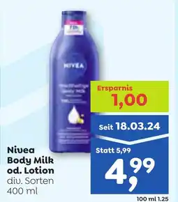 ADEG Nivea Body Milk od. Lotion Angebot