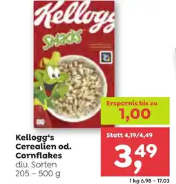 ADEG Kellogg's Cerealien od. Cornflakes Angebot