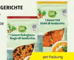 Hofer Bio Vegane Linsengerichte Angebot