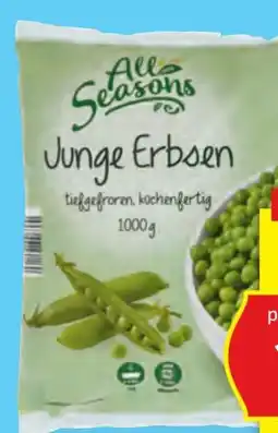 Hofer All Seasons Junge Erbsen Angebot
