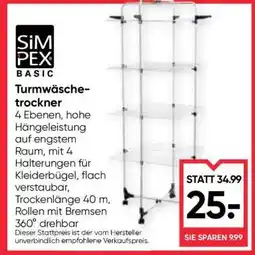 Maximarkt Turmwäschetrockner Angebot