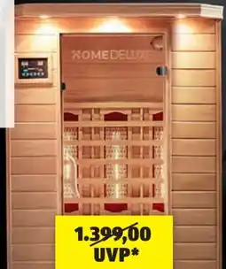 Hofer Home Deluxe Infrarotkabine Redsun M Angebot