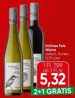 Spar Schloss Fels Weine Angebot