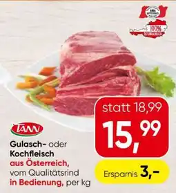Spar Gulasch- oder Kochfleisch Angebot
