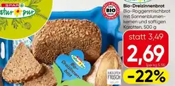 Spar Bio-Dreizinnenbrot Angebot