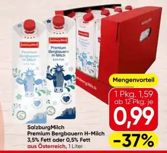 Spar SalzburgMilch Premium Bergbauern H-Milch Angebot