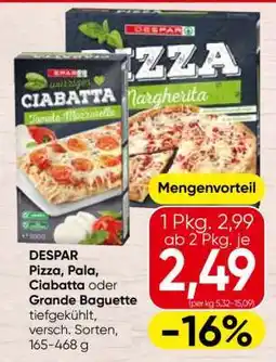 Spar DESPAR Pizza, Pala, Ciabatta oder Grande Baguette Angebot
