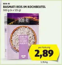 Hofer BON-RI BASMATI REIS IM KOCHBEUTEL Angebot