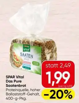 Spar SPAR Vital Das Pure Saatenbrot Angebot