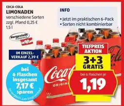 Hofer Coca Cola Limonaden Angebot