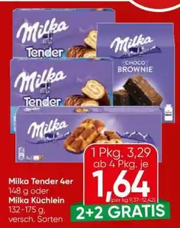 Spar Milka Tender 4er oder Milka Küchlein Angebot