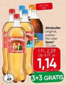 Spar Almdudler Original, Zuckerfrei oder Spezi Angebot