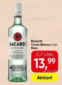 Spar Bacardi Carta Blanca oder Razz Angebot