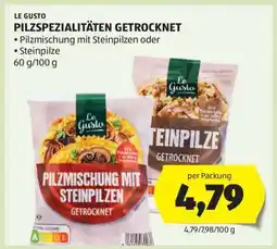 Hofer LE GUSTO PILZSPEZIALITÄTEN GETROCKNET Angebot
