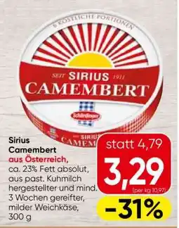 Spar Sirius Camembert Angebot