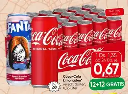 Spar Coca Cola Limonaden Angebot