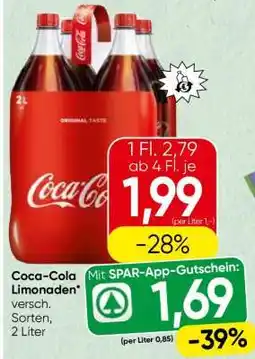 Spar Coca Cola Limonaden Angebot
