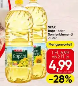 Spar SPAR Raps- oder Sonnenblumenöl Angebot