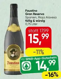 Spar Faustino Gran Reserva Angebot