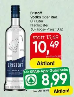 Spar Eristoff Vodka oder Red Angebot