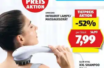 Hofer INFRAROT LAMPE/MASSAGEGERÄT Angebot
