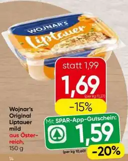 Spar Wojnar's Original Liptauer mild Angebot